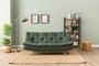 Atelier Del Sofa Rivo - Sofá-Cama de 3 Plazas Verde